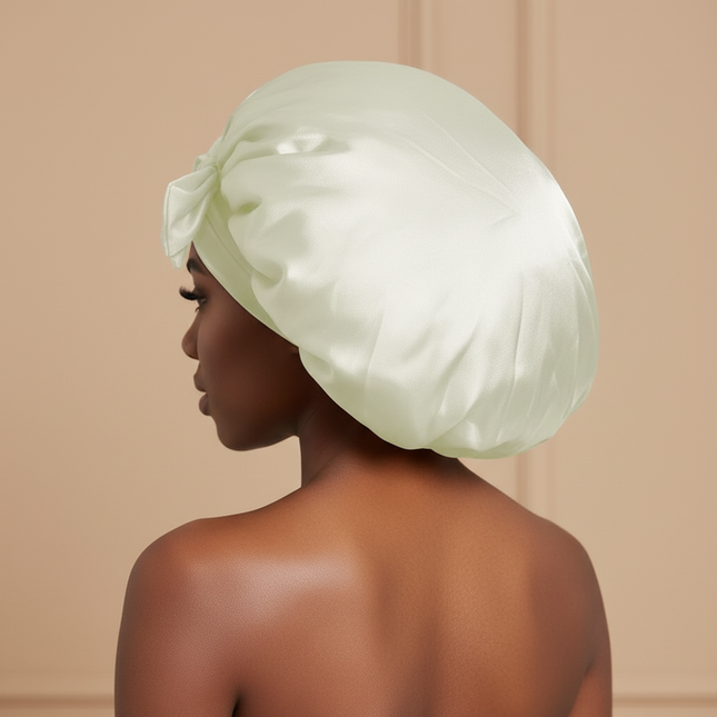 Satin Bonnet Bonnet Adjustable Bonne For Sleeping Hair Bonnet With Tie Band Bonnets For Women Men - gallery 1