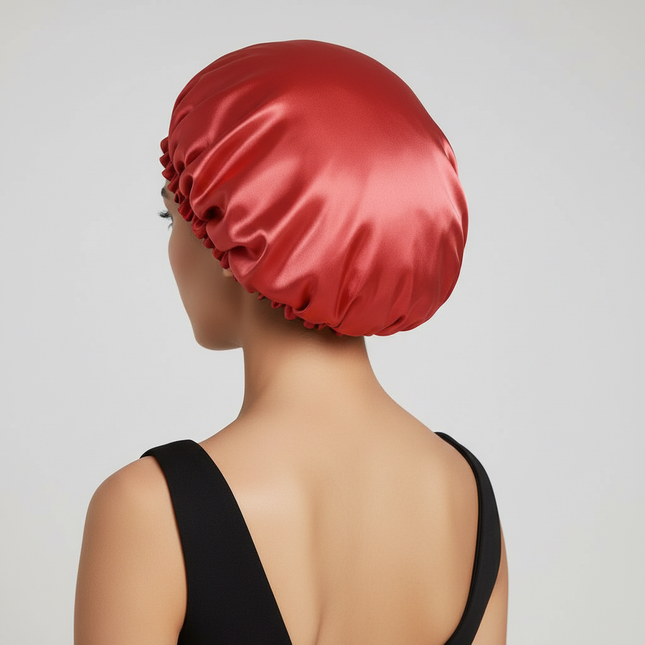 Reversible Satin Sleep Sleeping Cap for Women Men Headscarf Elastic Hair Care Bonnet Cancer Chemo Caps Adjustable Headwear Hats - gallery 1