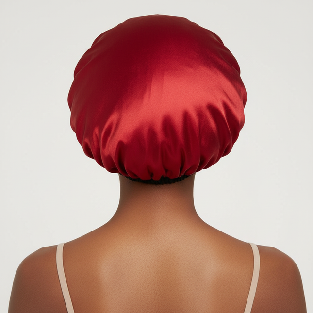 3pcs/set, Durag & Bonnet & Dome Hats, Solid Color Elastic Satin Bonnet Night Cap, Lightweight Pirate Hats - gallery 1