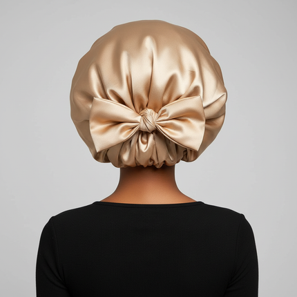 New Satin Sleeping Cap for Women Solid Wide Band Stretch Head Tie Silky Bonnet Edge Wrap Nightcap Hair Care Shower Head Cover - gallery 1