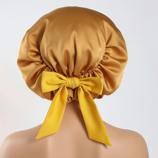 Satin Bonnet Silk Bonnet Adjustable Bonne For Sleeping Hair Bonnet With Tie Band Bonnets For Women Men - gallery 1