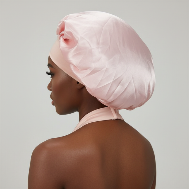Women Satin Solid Sleeping Hat Night Sleep Cap for Women Shower Caps Waterproof Solid Sleeping Hair Bonnets Adjustable Cap - gallery 1