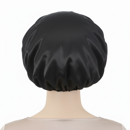 Newly Satin Night Hair Cap Women's Solid Sleeping Hat Sleep Care Bonnet Nightcap For Women Unisex Cap - gallery 1