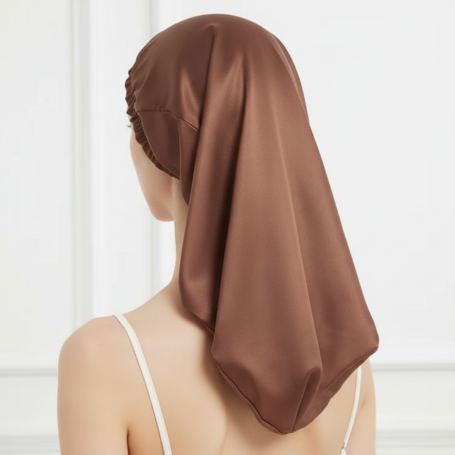100% Pure Mulberry Silk Hair Bonnets for Women Sleeping Cap Silk Sleep Cap Night Bonnet Caps Hair Protection Turban Head Wraps - gallery 1