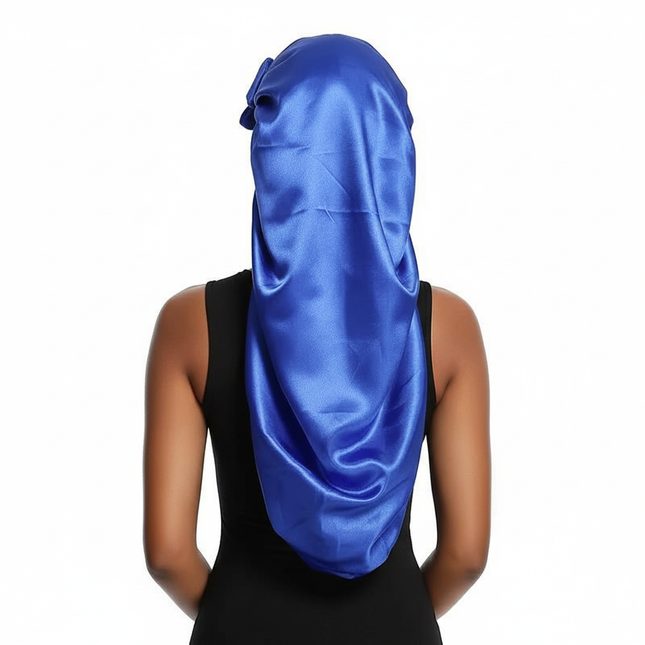 Sleeping Cap with Ribbon for Women, Elastic Satin Bonnet, Sleeping Cap, Breathable Turban, Sleep Headwear, Oversized Bandanas - gallery 1