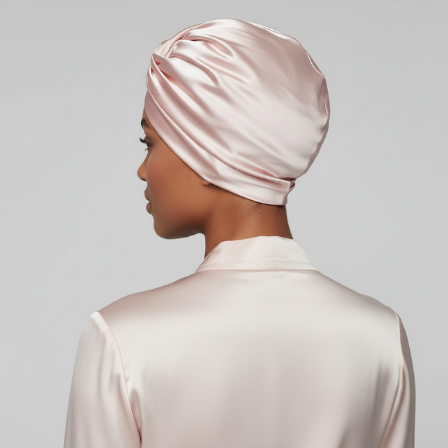 Satin Bonnet Hat Double Layer Hair Wrap Women Adjustable Knotted Hat Care Turban Satin Sleep Hat for Curly Straight Hair 2025 - gallery 1