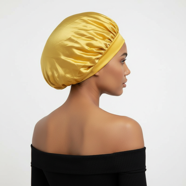 Satin Wide-brimmed Nightcap Styling Silk Headband for Sleeping Nightcap with Elasticated Floppy Band Cap Hair Shower Cap - gallery 1