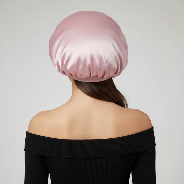 Satin Bonnet Silk Bonnet Adjustable Bonne shower cap For Sleeping Hair Bonnet Tie Band Bonnets Headscarf Sleep Cap For Women Men - gallery 1