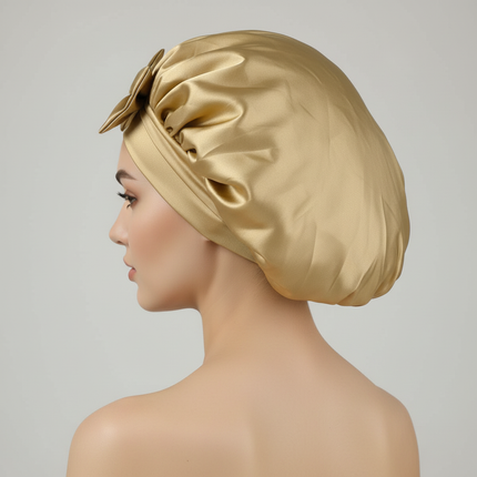 Satin Bonnet Silk Bonnet Adjustable Bonne For Sleeping Hair Bonnet With Tie Band Bonnets For Women Men - gallery 1