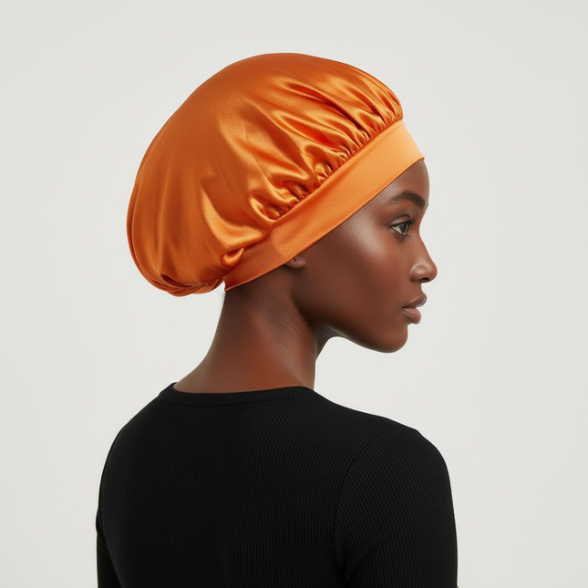 Satin Wide-brimmed Nightcap Styling Silk Headband for Sleeping Nightcap with Elasticated Floppy Band Cap Hair Shower Cap - gallery 1