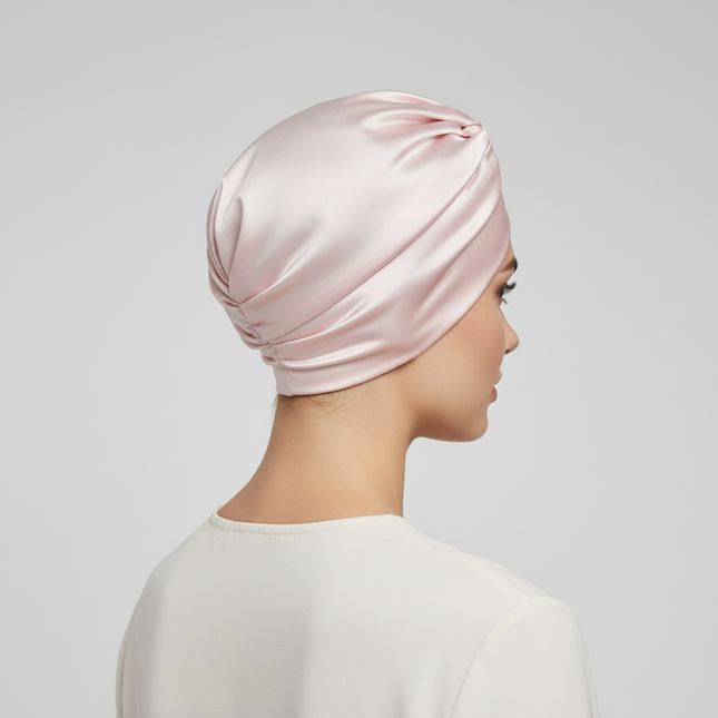 Women Satin Solid Sleeping Hat Night Sleep Cap for Women Shower Caps Waterproof Solid Sleeping Hair Bonnets Adjustable Cap - gallery 1