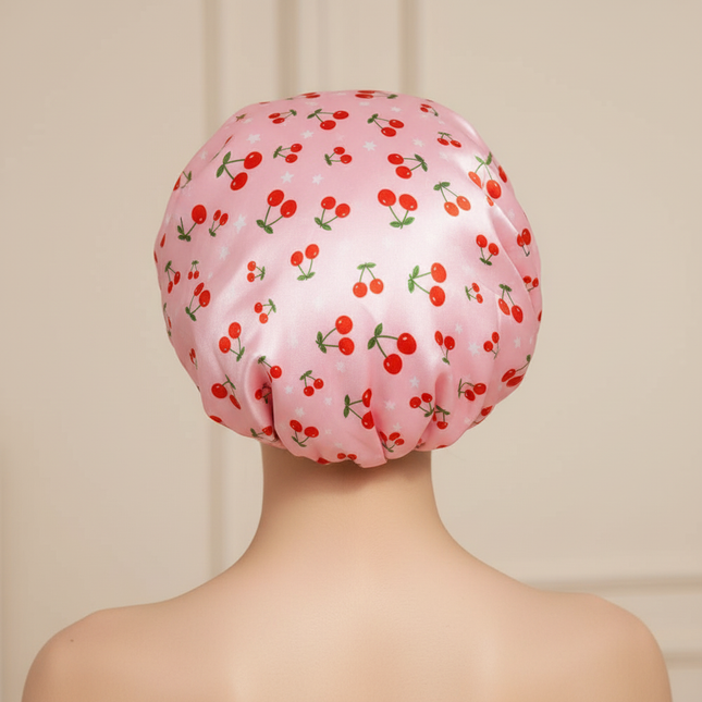 3 in 1 Women Waterproof Shower Cap Adjustable Polyester Absorbent Ultra Fine Fiber Dry Hair Bath Cap Hair Bonnet for Sleeping - gallery 1