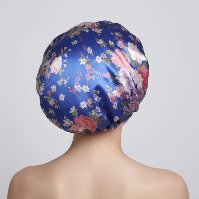 New Satin Hair Caps for Sleeping Women Bath Double Layer Headwear Cover Hat Curly Hair Styling Accessories Hair Cap for Sleeping - gallery 1