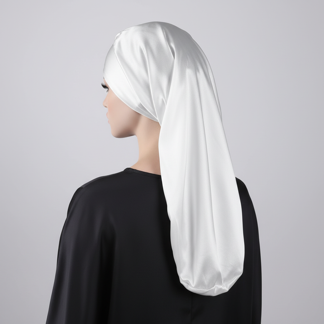 Long Satin Bonnet for Sleeping, Braid Bonnet for Sleeping, Bonnet with Tie Band for Long Hair Double Sided  Sleep Bonnet Hair - gallery 1