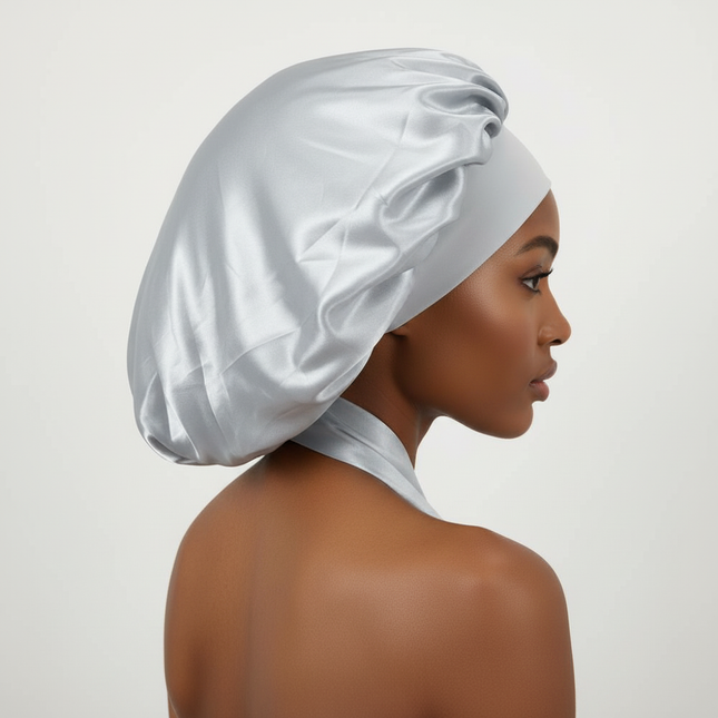 Women Satin Solid Sleeping Hat Night Sleep Cap for Women Shower Caps Waterproof Solid Sleeping Hair Bonnets Adjustable Cap - gallery 1