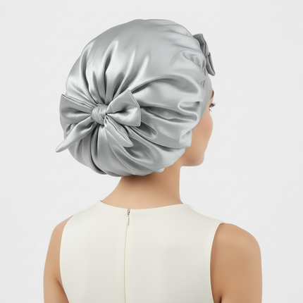 Satin Bonnet Silk Bonnet Adjustable Bonne For Sleeping Hair Bonnet With Tie Band Bonnets For Women Men - gallery 1