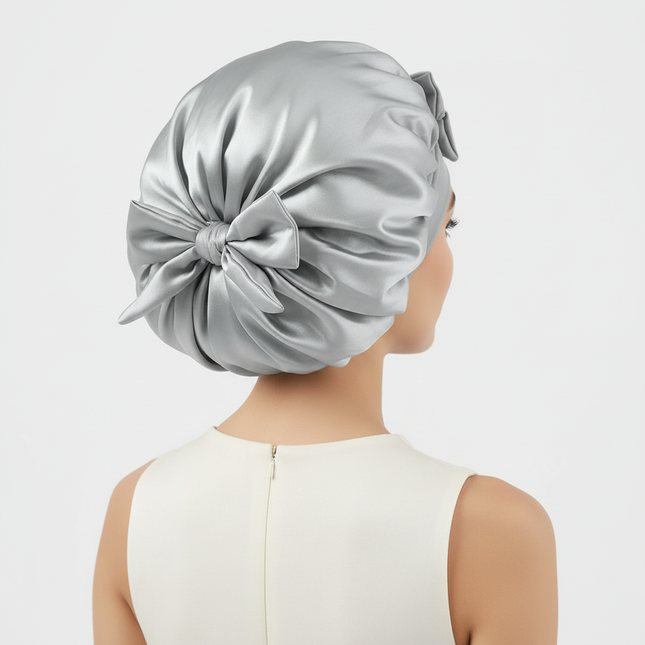 Satin Bonnet Silk Bonnet Adjustable Bonne For Sleeping Hair Bonnet With Tie Band Bonnets For Women Men - gallery 1