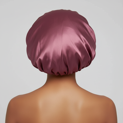 Silky Long Bonnet For Sleeping Solid Color Night Cap For Women Hair Care Tools For Sleeping In Overnight - gallery 1