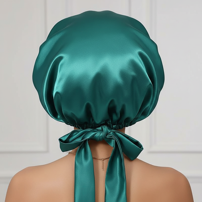 10 Pcs Cheetah-Print Satin Silk Bonnet for Sleeping Cute Bonnet with Long Strap Tie Band Adjustable Sleep Night Cap Hair Bonnet - gallery 1