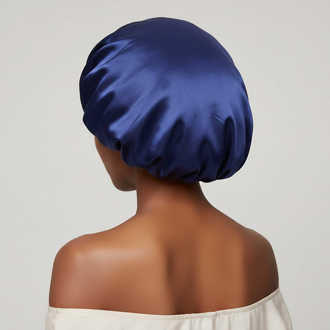 New Women Oversized Silky Hair Soft Elegant Bonnet Solid Color Satin Bonnet Sleeping Night Cap Elastic Shower Bath Hats - gallery 1
