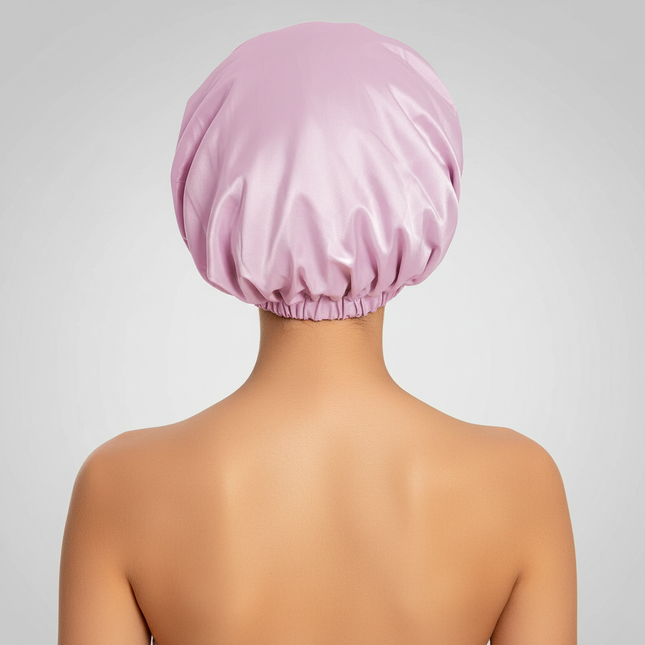 Women's Fashion Bonnet Soft Double Layer Button Adjustable Hair Hat for Daily Home Comfortable Sleep Hat Shower Caps - gallery 1