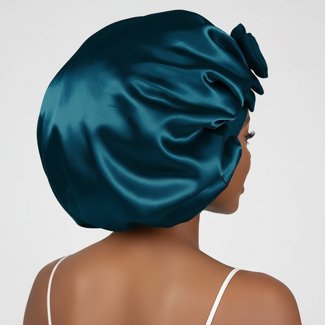 Satin Bonnet Silk Bonnet Adjustable Bonne For Sleeping Hair Bonnet With Tie Band Bonnets For Women Men - gallery 1