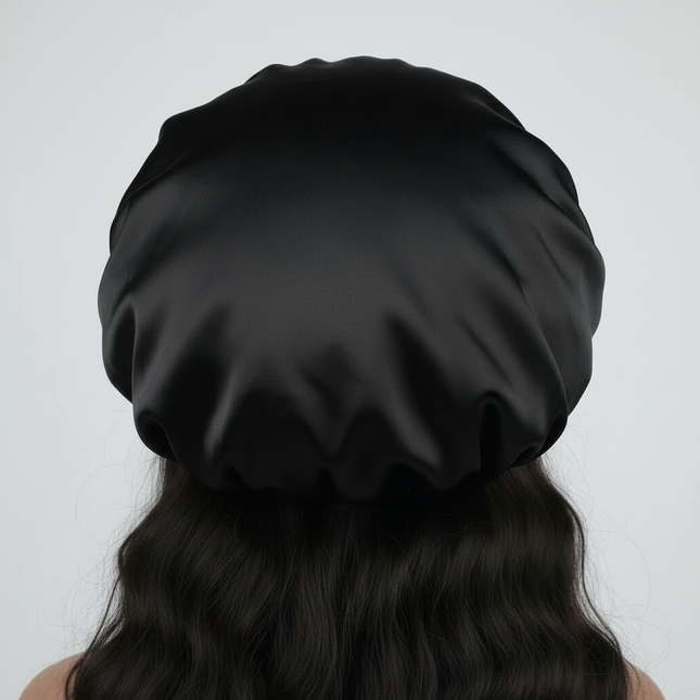 1PC Satin Sleeping Hat Night Sleep Hair Care Bonnet Nightcap Extra Satin Silky Shower Caps Sleep Cap with Premium Elastic Band - gallery 1