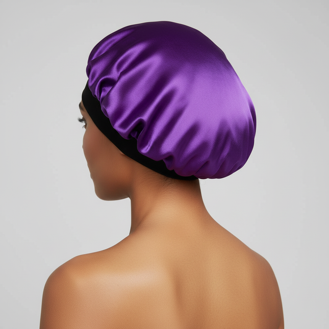 3pcs/set, Durag & Bonnet & Dome Hats, Solid Color Elastic Satin Bonnet Night Cap, Lightweight Pirate Hats - gallery 1
