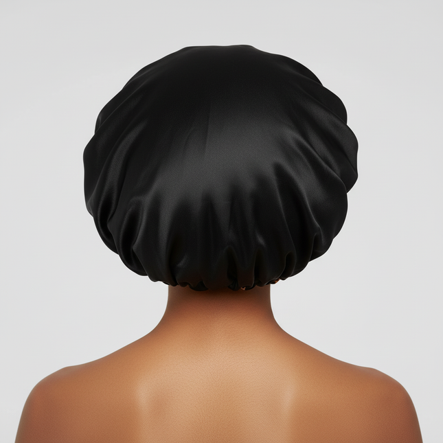 2024 New Fashion Satin Sleeping Hat Night Sleep Hair Care Bonnet Nightcap Popular Leopard Silk Wide-Brimmed Shower Cap - gallery 1