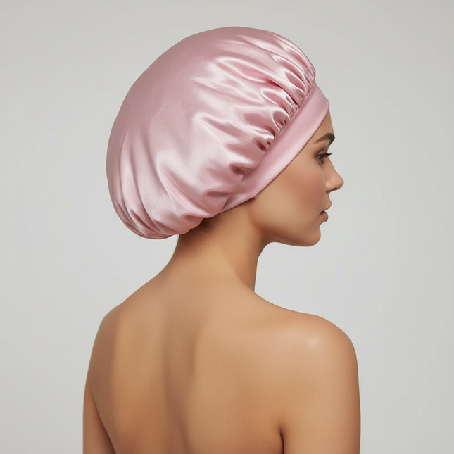 Satin Wide-brimmed Nightcap Styling Silk Headband for Sleeping Nightcap with Elasticated Floppy Band Cap Hair Shower Cap - gallery 1