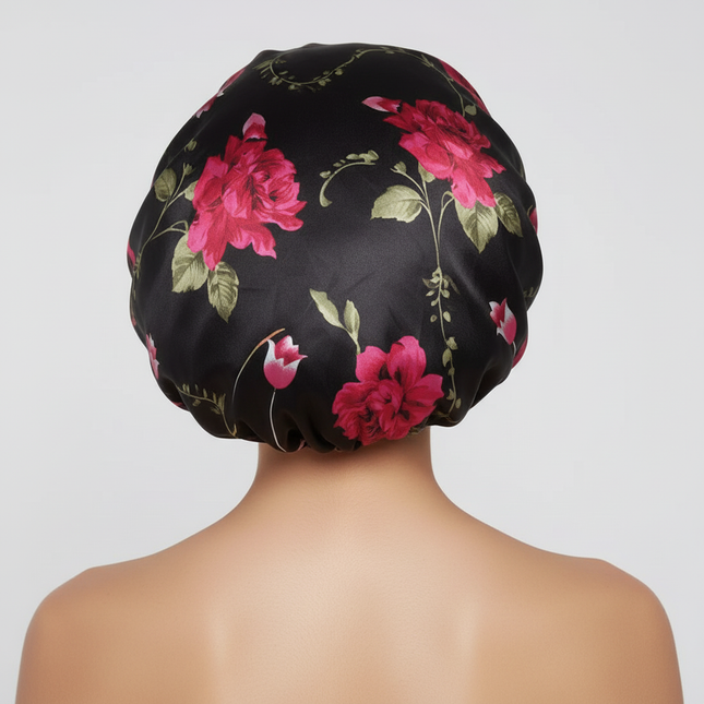 New Satin Hair Caps for Sleeping Women Bath Double Layer Headwear Cover Hat Curly Hair Styling Accessories Hair Cap for Sleeping - gallery 1