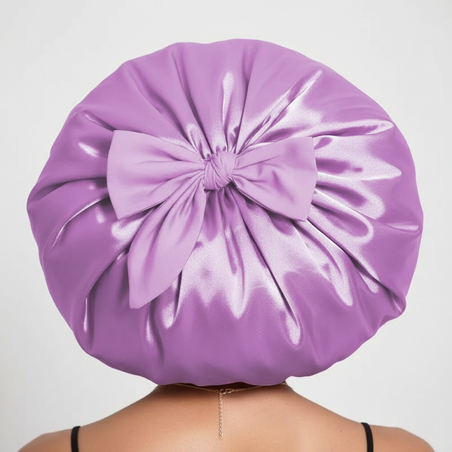 Satin Bonnet Bonnet Adjustable Bonne For Sleeping Hair Bonnet With Tie Band Bonnets For Women Men - gallery 1