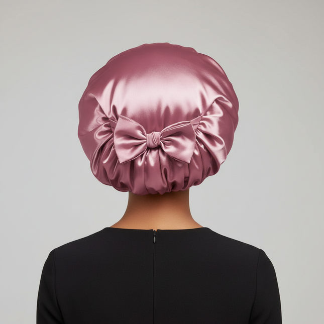 Satin Bonnet Silk Bonnet Adjustable Bonne For Sleeping Hair Bonnet With Tie Band Bonnets For Women Men - gallery 1