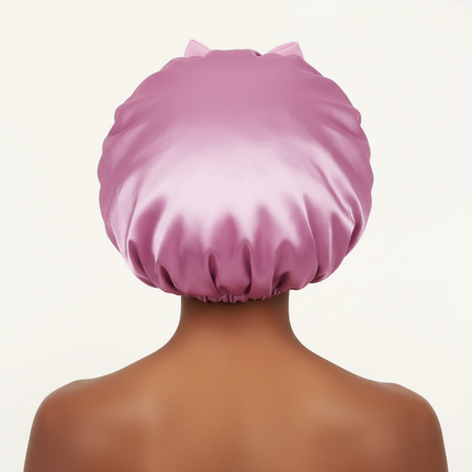 Satin Bonnet Silk Bonnet Adjustable Bonne For Sleeping Hair Bonnet With Tie Band Bonnets For Women Men - gallery 1