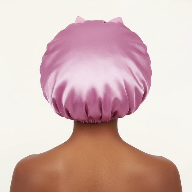 Satin Bonnet Silk Bonnet Adjustable Bonne For Sleeping Hair Bonnet With Tie Band Bonnets For Women Men - gallery 1