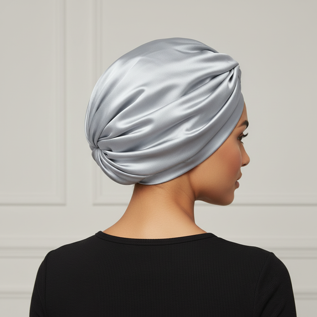 Women Satin Solid Sleeping Hat Night Sleep Cap for Women Shower Caps Waterproof Solid Sleeping Hair Bonnets Adjustable Cap - gallery 1