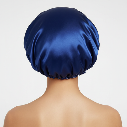 Lady Silk Night Sleep Hats Double Layer Head Cover Fashion Shower Cap Adjustable Silk Satin Bonnet For Women - gallery 1