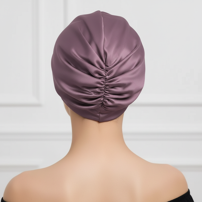 100% Mulberry Silk Bonnet Silk Sleeping Cap Double-Sided Real Silk For Hair Skin  Turban - gallery 1