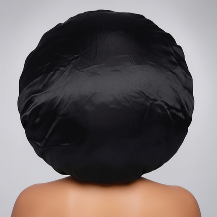 Women's Satin Sleep Cap, High Density Bonnet, Breathable Design, Elastic Wide Band, Soft Fabric - gallery 1