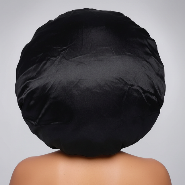 Women's Satin Sleep Cap, High Density Bonnet, Breathable Design, Elastic Wide Band, Soft Fabric - gallery 1