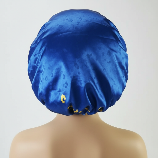 New Large Satin Bonnet Silk Night Sleeping Cap with Head Tie Band Bonnet Edge Wrap for Women Curly Braid Hair - gallery 1