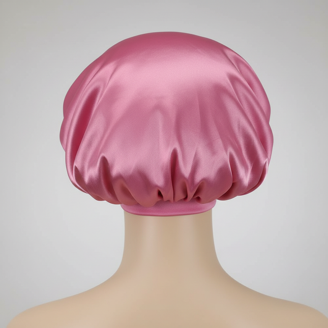 Newly Satin Night Hair Cap Women's Solid Sleeping Hat Sleep Care Bonnet Nightcap For Women Unisex Cap - gallery 1
