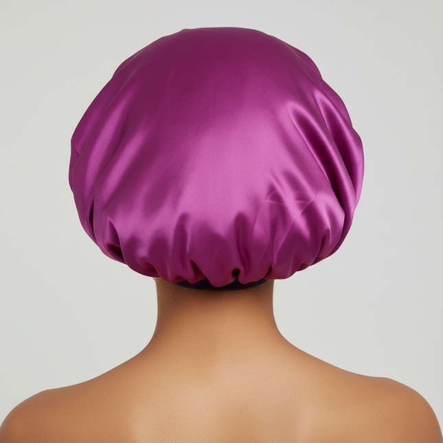 Satin Wide-brimmed Nightcap Styling Silk Headband for Sleeping Nightcap with Elasticated Floppy Band Cap Hair Shower Cap - gallery 1