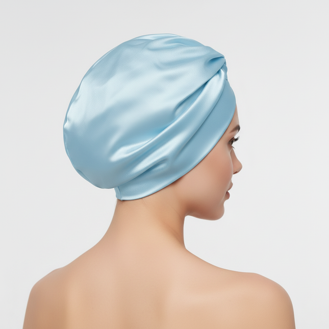 100% Mulberry Silk Bonnet Silk Sleeping Cap Double-Sided Real Silk For Hair Skin  Turban - gallery 1