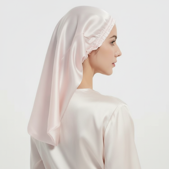 100% Pure Mulberry Silk Hair Bonnets for Women Sleeping Cap Silk Sleep Cap Night Bonnet Caps Hair Protection Turban Head Wraps - gallery 1