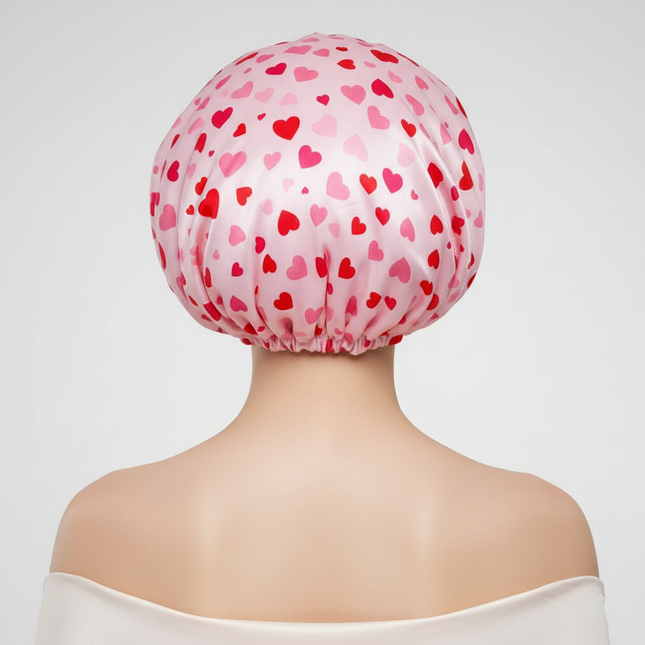 3 in 1 Women Waterproof Shower Cap Adjustable Polyester Absorbent Ultra Fine Fiber Dry Hair Bath Cap Hair Bonnet for Sleeping - gallery 1