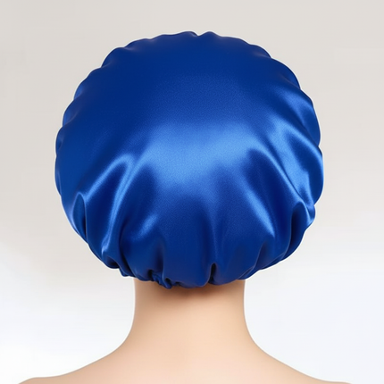 Newly Satin Night Hair Cap Women's Solid Sleeping Hat Sleep Care Bonnet Nightcap For Women Unisex Cap - gallery 1