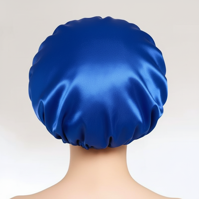 Newly Satin Night Hair Cap Women's Solid Sleeping Hat Sleep Care Bonnet Nightcap For Women Unisex Cap - gallery 1