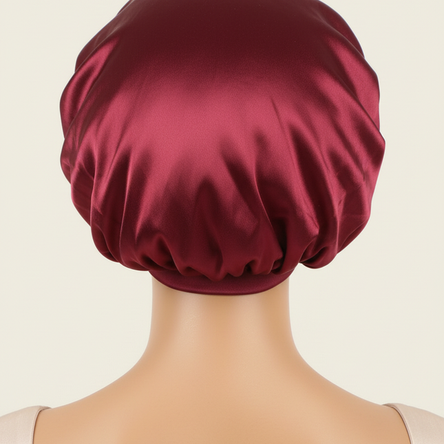 Unisex Head Wrap Elastic Band Bonnet sleep cap Extra Large Satin Silky Bonnet Sleep with Premium Elastic Band - gallery 1