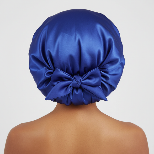 Satin Bonnet Silk Bonnet Adjustable Bonne For Sleeping Hair Bonnet With Tie Band Bonnets For Women Men - gallery 1